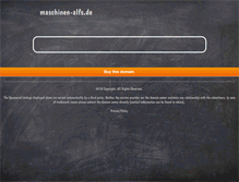 Tablet Screenshot of maschinen-alfs.de